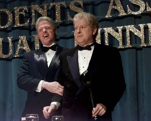 Darrell Hammond and President Clinton